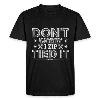 Don't worry, I bound it, it - Men's Premium Organic T-Shirt - black - Front - Nico (187cm)
