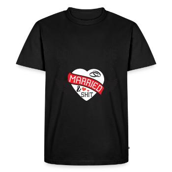 Regardez-moi me marier tous - T-shirt Premium bio Homme - noir - Devant - Nico (187cm)
