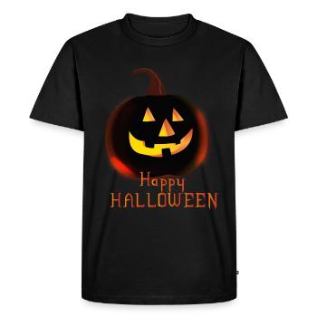 Cheerful Halloween outfit for October 31st - Men's Premium Organic T-Shirt - black - Front - Nico (187cm)