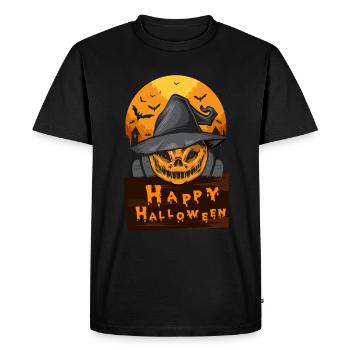Cheerful Halloween outfit for October 31st - Men's Premium Organic T-Shirt - black - Front - Nico (187cm)