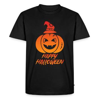 Cheerful Halloween outfit for October 31st - Men's Premium Organic T-Shirt - black - Front - Nico (187cm)