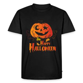 Cheerful Halloween outfit for October 31st - Men's Premium Organic T-Shirt - black - Front - Nico (187cm)