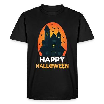 Cheerful Halloween outfit for October 31st - Men's Premium Organic T-Shirt - black - Front - Nico (187cm)