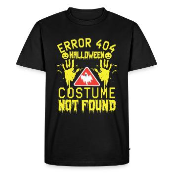 Error 404 Costume Not Found Halloween Coding - Men's Premium Organic T-Shirt - black - Front - Nico (187cm)