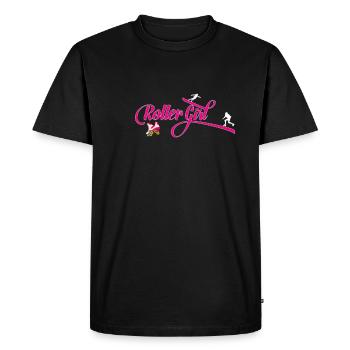 Roller Girl - Roller Figure Skating Roller Skates Girls - Men's Premium Organic T-Shirt - black - Front - Nico (187cm)