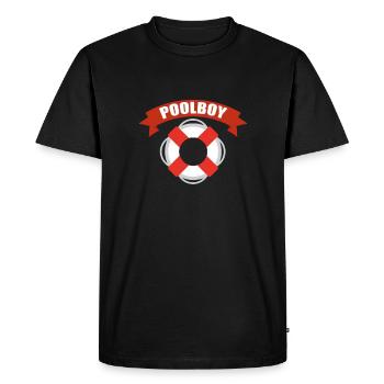 Piscine garçon de piscine - Sauveteur - T-shirt Premium bio Homme - noir - Devant - Nico (187cm)