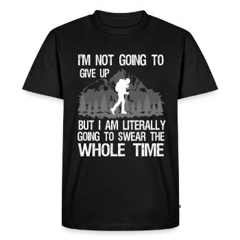 Randonneurs Amour de la nature Randonnée Randonnée Nature - T-shirt Premium bio Homme - noir - Devant - Nico (187cm)