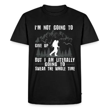 Randonneurs Amour de la nature Randonnée Randonnée Nature - T-shirt Premium bio Homme - noir - Devant - Nico (187cm)