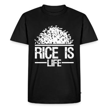 Rice is Life Philippines Filipino Pinoy Gift - T-shirt Premium bio Homme - noir - Devant - Nico (187cm)