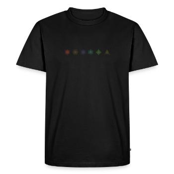 RPG Table Top Pen and Paper D20 Cube Motif - Men's Premium Organic T-Shirt - black - Front - Nico (187cm)