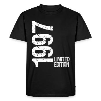 1997 Limited Edition - Men's Premium Organic T-Shirt - black - Front - Nico (187cm)