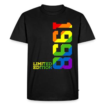 LGBTQ 1998 RAINBOW QUEER 27TH BIRTHDAY PRIDE - Men's Premium Organic T-Shirt - black - Front - Nico (187cm)