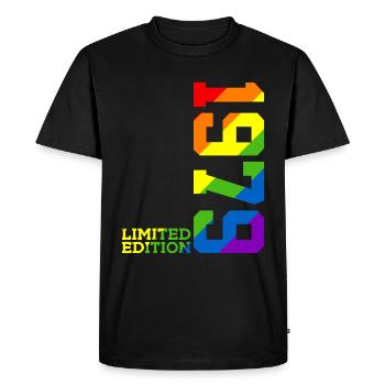 LGBTQ 1979 RAINBOW QUEER 47TH BIRTHDAY PRIDE - Men's Premium Organic T-Shirt - black - Front - Nico (187cm)
