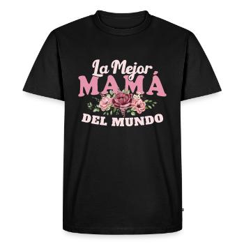 Le meilleur cadeau au monde pour la fête des mères - T-shirt Premium bio Homme - noir - Devant - Nico (187cm)