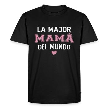 La meilleure maman du monde pour la fête des mères - T-shirt Premium bio Homme - noir - Devant - Nico (187cm)