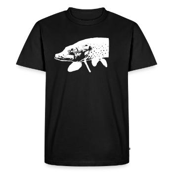 Pike - Men's Premium Organic T-Shirt - black - Front - Nico (187cm)