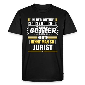 Dieux dans l'Antiquité. Aujourd'hui avocat - T-shirt Premium bio Homme - noir - Devant - Nico (187cm)