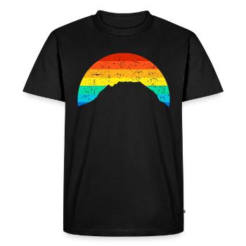 Grimming, Ennstal, montagne, Alpes, alpinisme Aigen - T-shirt Premium bio Homme - noir - Devant - Nico (187cm)