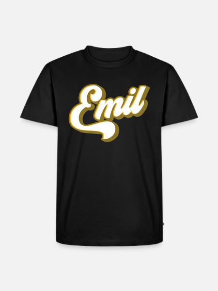 Emil | Couleurs changeantes - T-shirt Premium bio Homme - noir