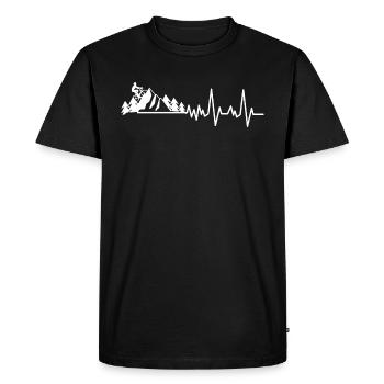 VTT VTT Mountain Biking - T-shirt Premium bio Homme - noir - Devant - Nico (187cm)