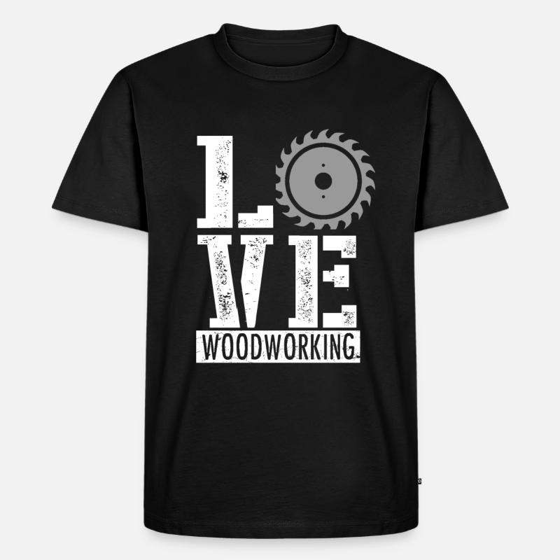 Tischler Schreiner Geschenk - Männer Premium Bio T-Shirt - Schwarz