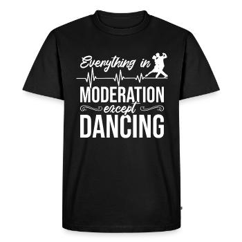 Danse Slogan Ballroom Couple Dance Dance Floor - T-shirt Premium bio Homme - noir - Devant - Nico (187cm)