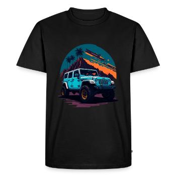 Véhicules tout-terrain HORS ROUTE - T-shirt Premium bio Homme - noir - Devant - Nico (187cm)
