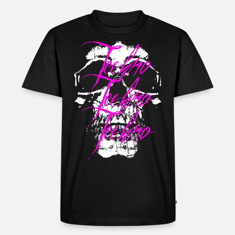 Techno Techno Techno Skull - Men's Premium Organic T-Shirt - black