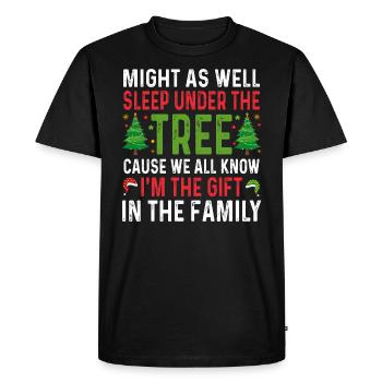 Noël Enfants Noël Humour Pyjama Garçons Filles - T-shirt Premium bio Homme - noir - Devant - Nico (187cm)