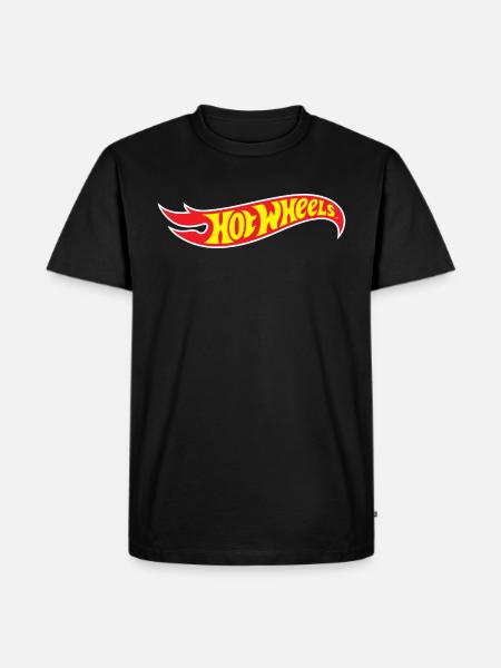 Hot Wheels Klassisches Logo - Herre Premium økologisk T-shirt - sort