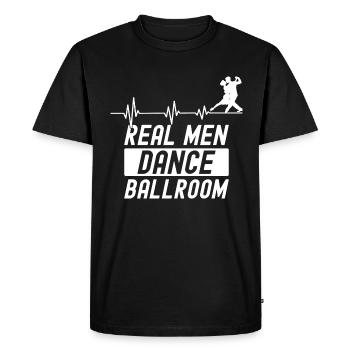 Real Men Dancing Partner Dance Couple Dance - T-shirt Premium bio Homme - noir - Devant - Nico (187cm)