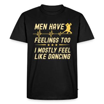 Danse Slogan Ballroom Couple Dance Dance Floor - T-shirt Premium bio Homme - noir - Devant - Nico (187cm)