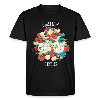 Atelier de réparation de vélos Installateur de vélos Bicyclette - T-shirt Premium bio Homme - noir - Devant - Nico (187cm)