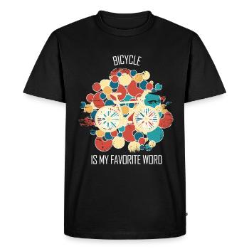 Réparation de vélos Mécanicien de vélos Mécanicien de vélos - T-shirt Premium bio Homme - noir - Devant - Nico (187cm)