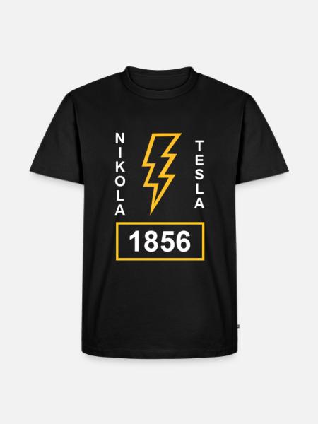 Nikola Tesla Electricity - Men's Premium Organic T-Shirt - black