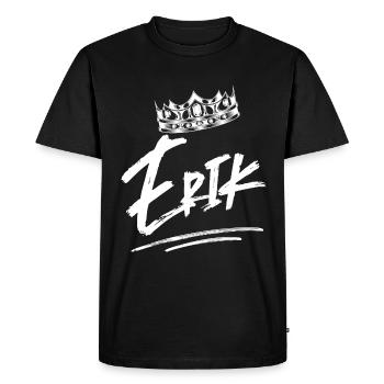 Erik - T-shirt Premium bio Homme - noir - Devant - Nico (187cm)