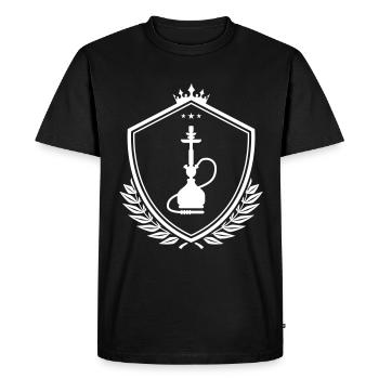 Armoiries de Bong Fumer - T-shirt Premium bio Homme - noir - Devant - Nico (187cm)
