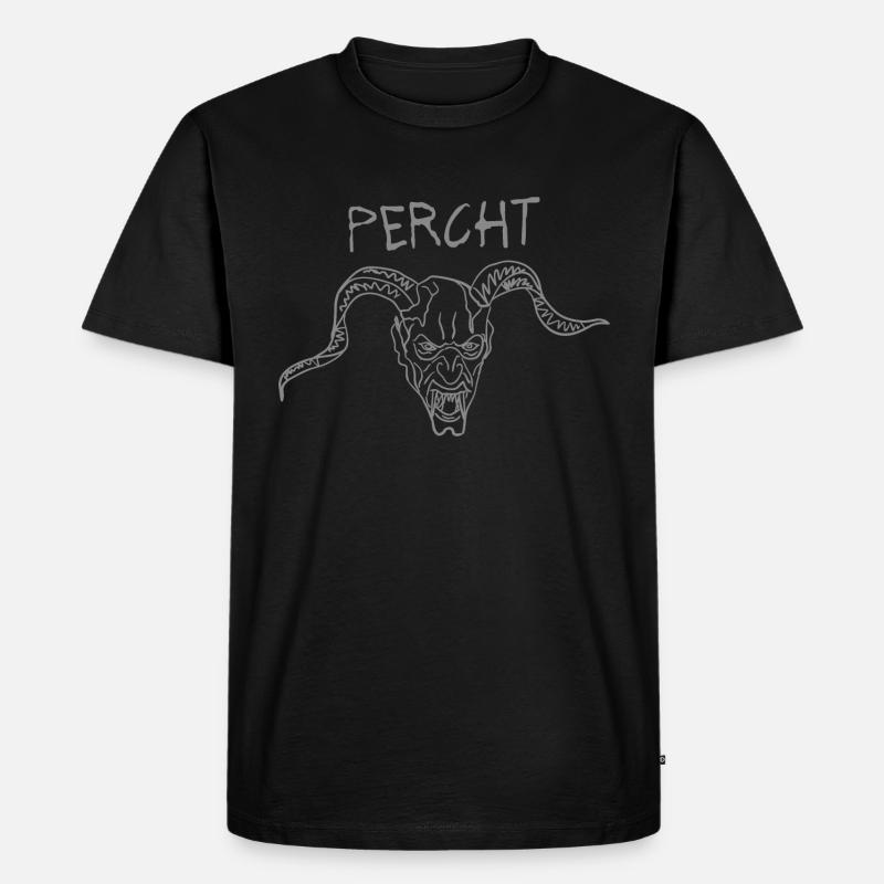 Percht Geschenk - Männer Premium Bio T-Shirt - Schwarz