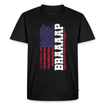 Braap! Motocross USA - Men's Premium Organic T-Shirt - black - Front - Nico (187cm)