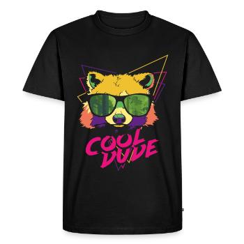 Cool Dude - Cool Guy - Men's Premium Organic T-Shirt - black - Front - Nico (187cm)