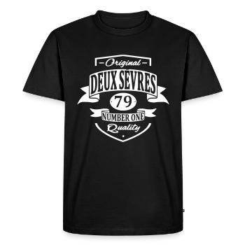 Deux-Sèvres - T-shirt Premium bio Homme - noir - Devant - Nico (187cm)