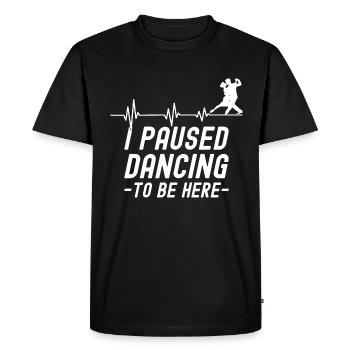 J’ai interrompu la danse de couple dansante - T-shirt Premium bio Homme - noir - Devant - Nico (187cm)