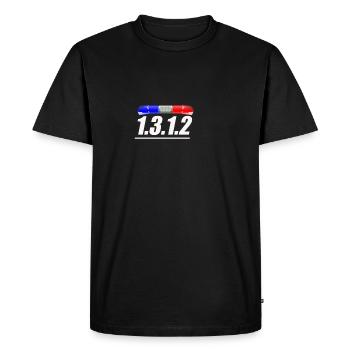 OUTLAW 1.3.1.2 - Men's Premium Organic T-Shirt - black - Front - Nico (187cm)