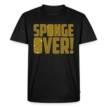 Éponge | Éponge dessus | Couleurs changeantes - T-shirt Premium bio Homme - noir - Devant - Nico (187cm)