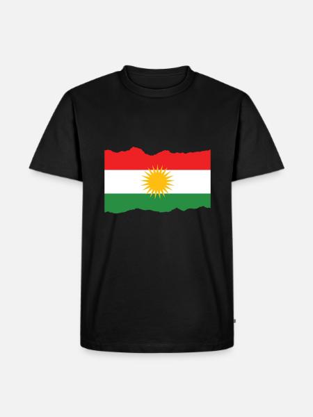 Kurdistan - Männer Premium Bio T-Shirt - Schwarz