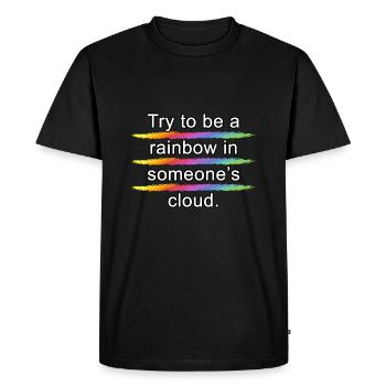 Arc-en-ciel - T-shirt Premium bio Homme - noir - Devant - Nico (187cm)