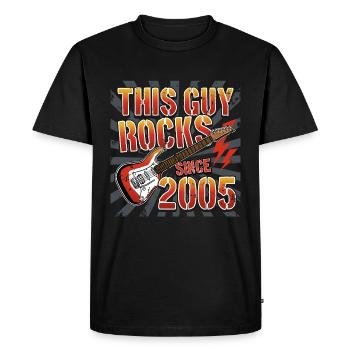 This guy has been rocking since 2005 vintage birthday - Men's Premium Organic T-Shirt - black - Front - Nico (187cm)