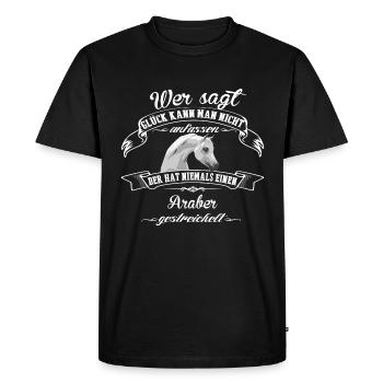 chance ARABE - T-shirt Premium bio Homme - noir - Devant - Nico (187cm)