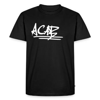 ACAB - T-shirt Premium bio Homme - noir - Devant - Nico (187cm)