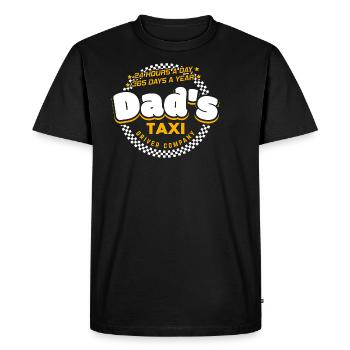 Cadeau de la compagnie de chauffeur de taxi de papa - T-shirt Premium bio Homme - noir - Devant - Nico (187cm)